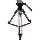 Teris TS300CF Carbon Fiber Fluid Head & Tripod Kit / 30 Kg