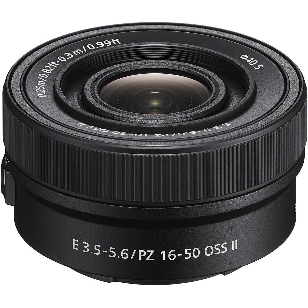 [SELP16502] Sony E PZ 16-50mm f/3.5-5.6 OSS II Lens (Sony E, Siyah)