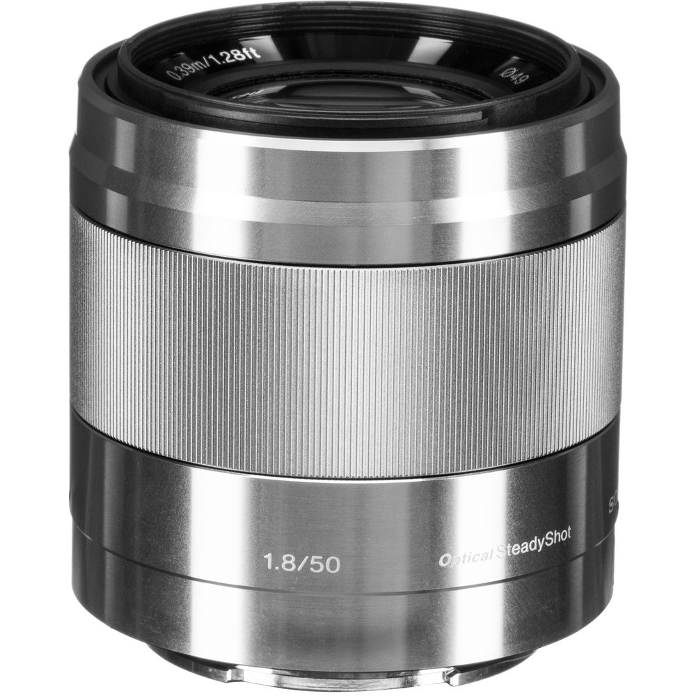 Sony E 50mm f/1.8 OSS Lens (Gümüş)