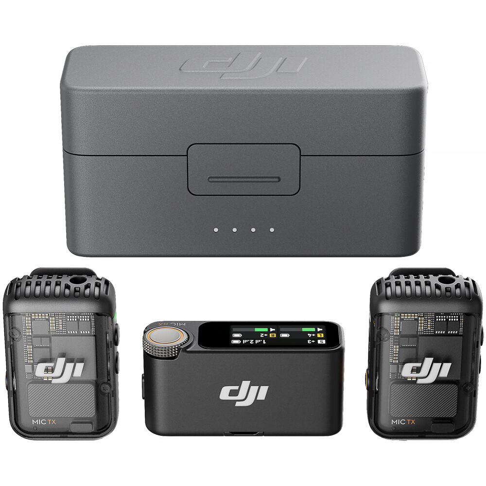 [CP.RN.00000324.01] DJI Mic 2 Kablosuz Mikrofon Seti (2TX + 1RX + Şarj Kutusu)