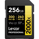 LEXAR 256GB Professional 2000x SDXC UHS-II Hafıza Kartı (V90, U3)