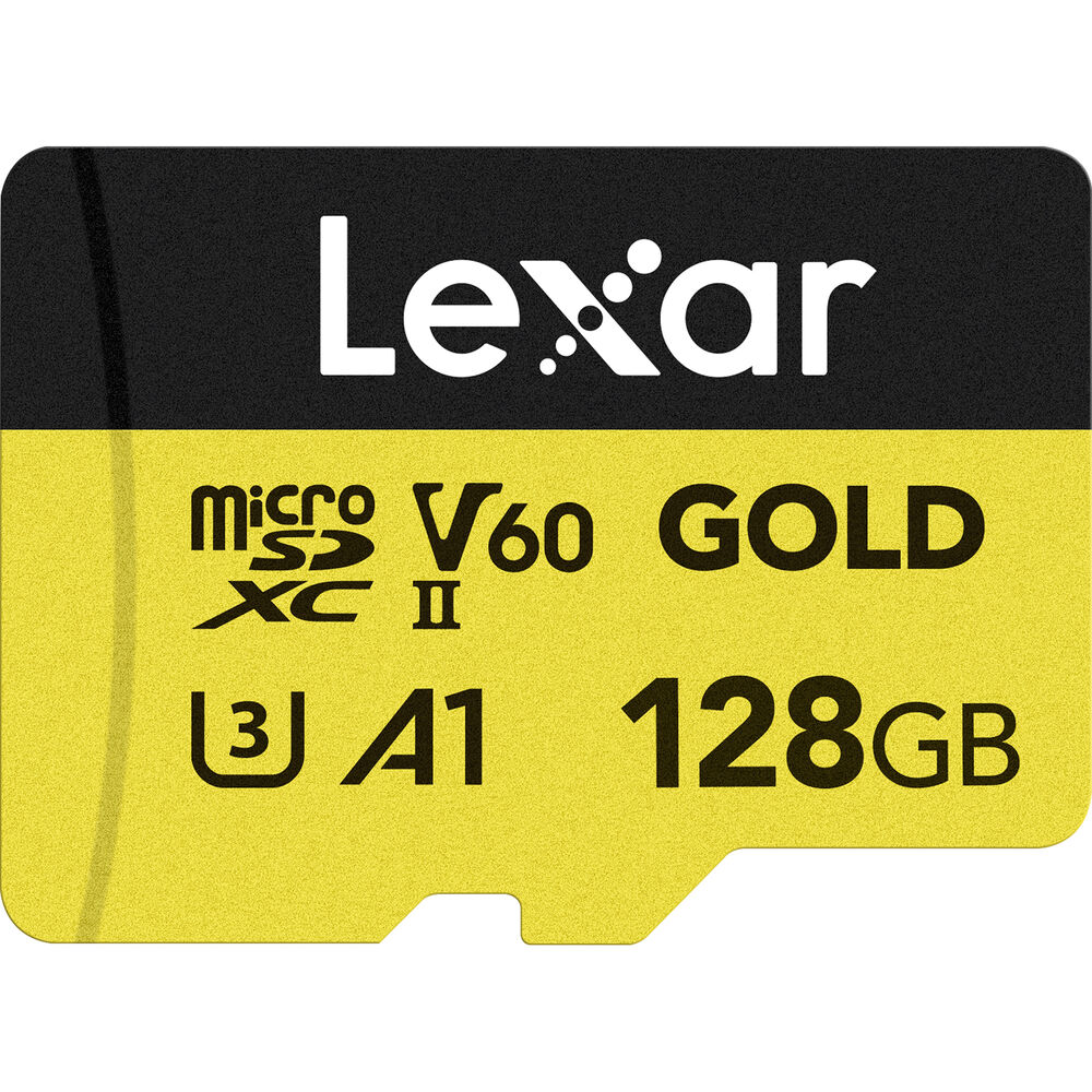 [LMSGOLD128G-BNNNG] LEXAR 128GB GOLD Serisi microSDXC UHS-II Hafıza Kartı (V60)