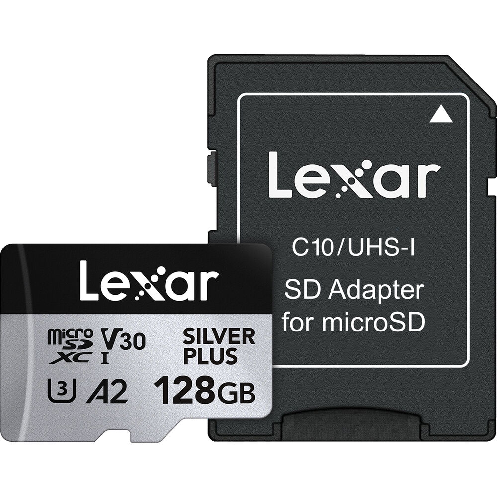 [LMSSIPL128G-BNANG] LEXAR 128GB SILVER Plus microSDXC Hafıza Kartı (UHS-I, V30)