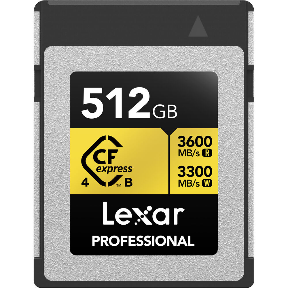 [LCXEXP4512G-RNENG] LEXAR 512GB GOLD CFexpress Type B Hafıza Kartı