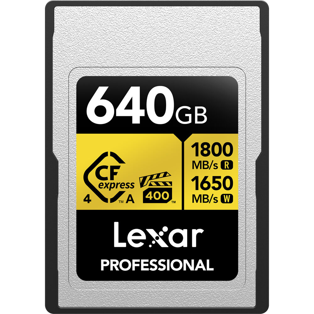 [LCAGOLD640G-RNENG] LEXAR 640GB GOLD CFexpress Type A Hafıza Kartı