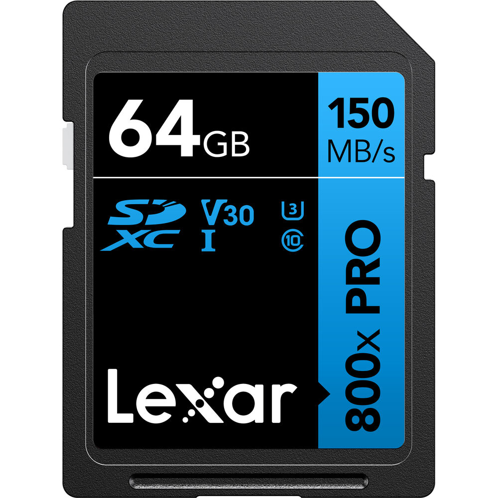 [LSD0800P064G-BNNNG] LEXAR 64GB SDXC Hafıza Kartı (V30)