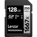 LEXAR 128GB Professional 1667x SDXC UHS-II Hafıza Kartı (V60)