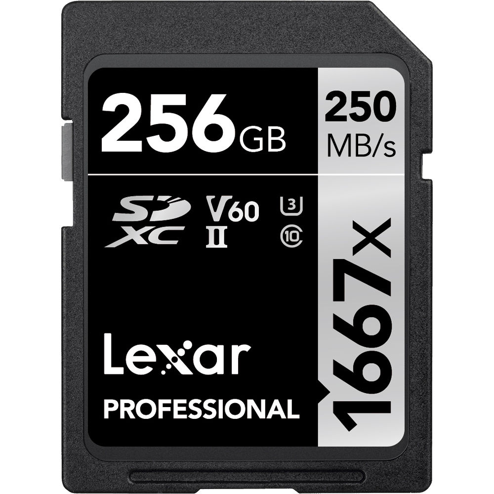 LEXAR 256GB Professional 1667x SDXC UHS-II Hafıza Kartı (V60)