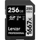 LEXAR 256GB Professional 1667x SDXC UHS-II Hafıza Kartı (V60)