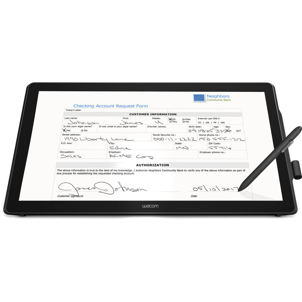 Wacom 23.8 Ekran DARK GREY DTK-2451
