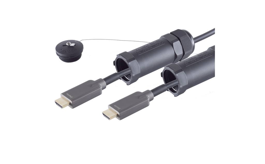 [30-04095] S-Impuls 30-04095 Zırhlı (Armored) Fiber Optik HDMI Kablo 4K 20m