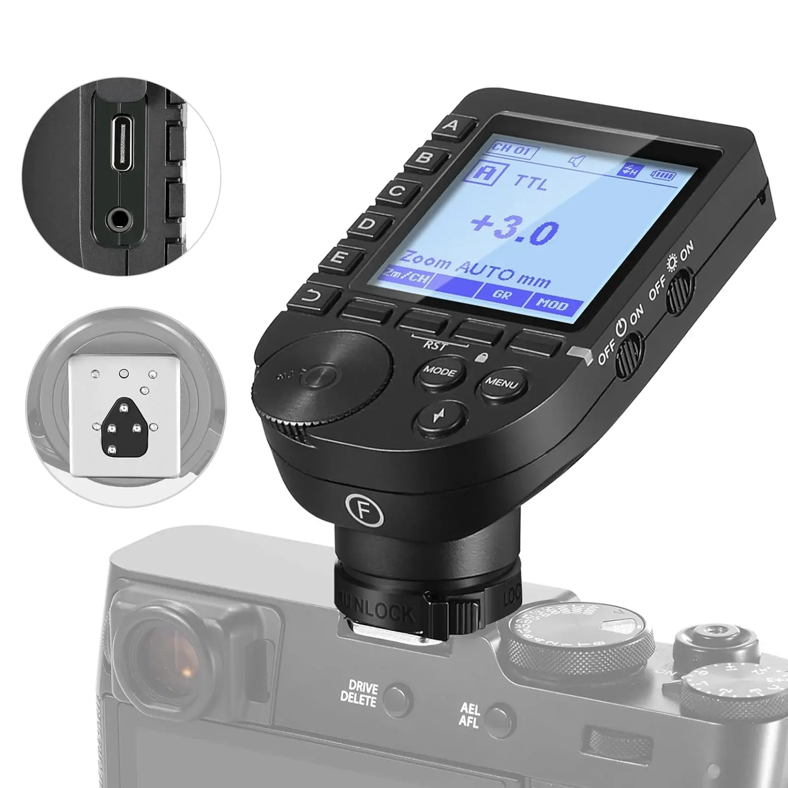 [NWR-QPRO-F] NEEWER QPRO-F Fujifilm Uyumlu TTL Kablosuz Flaş Tetikleyici
