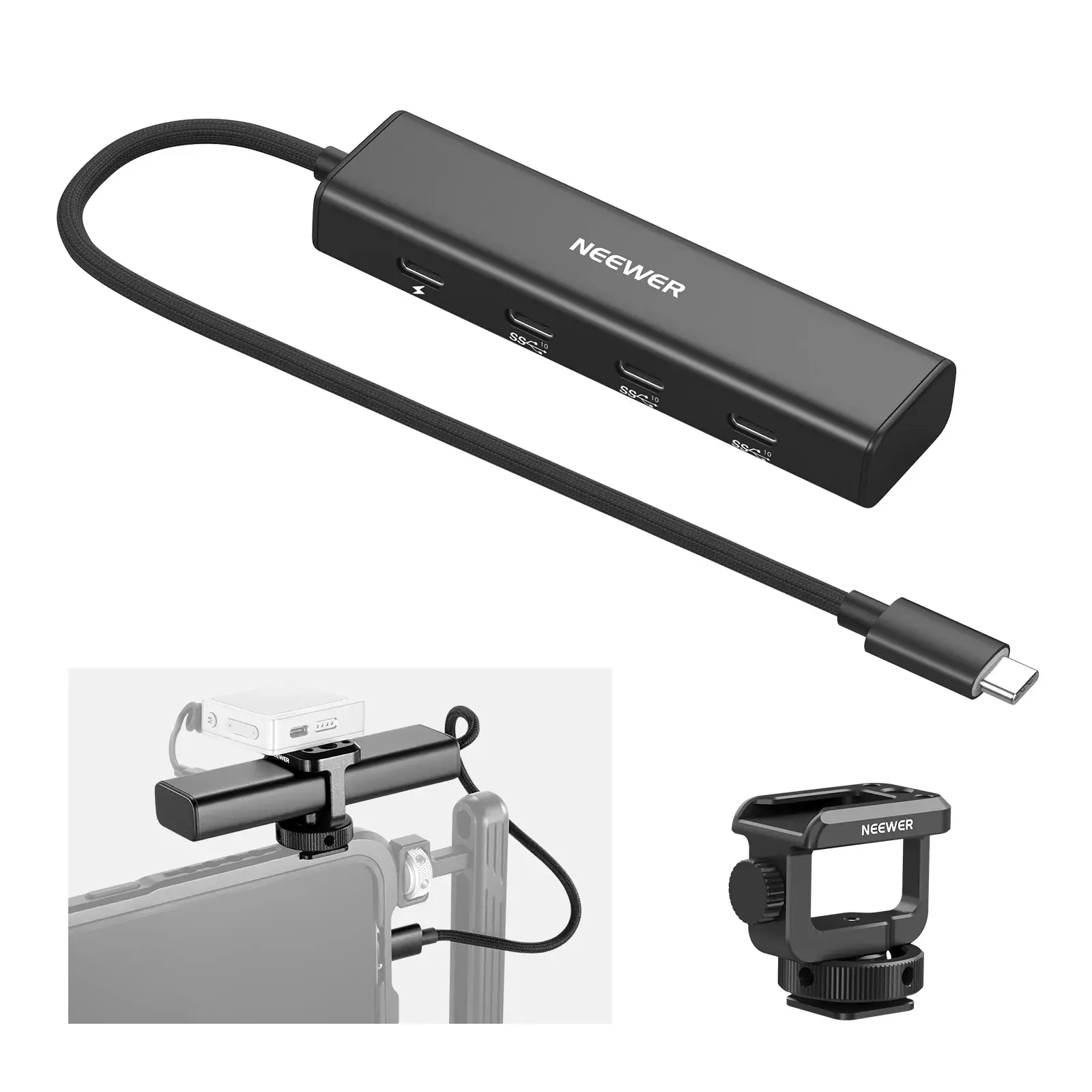 [NWR-PS020E] NEEWER PS020E USB-C Hub 4-in-1 10Gbps