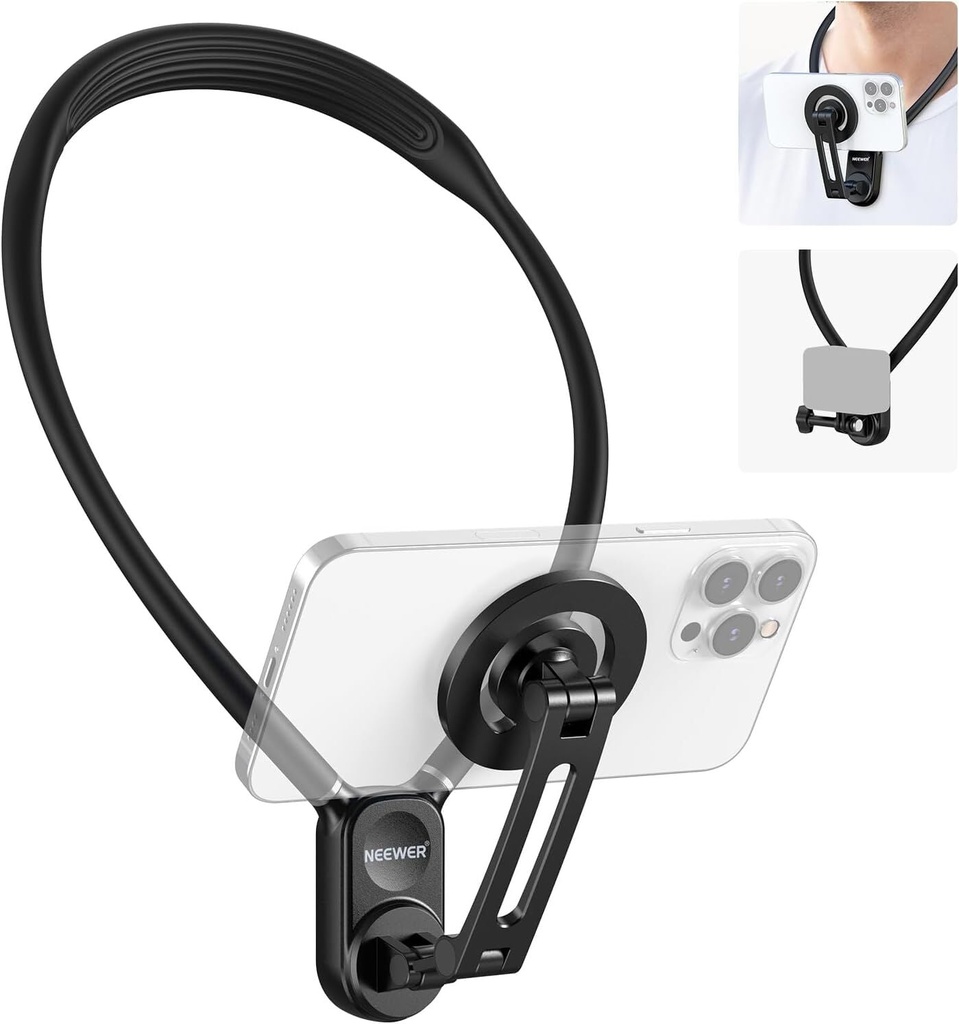 [NWR-GP16] NEEWER GP-16 Manyetik Telefon ve Aksiyon Kamerası Boyun Askısı (Neck Mount Holder)