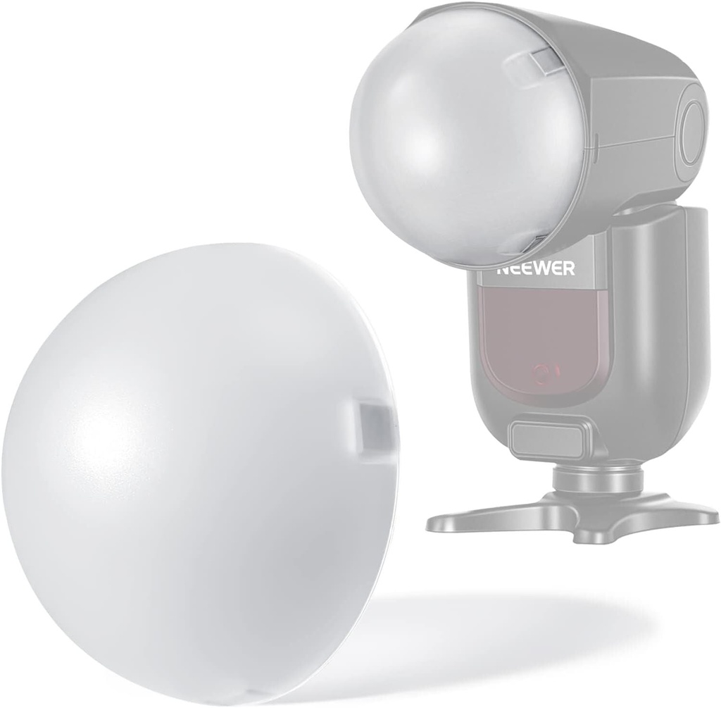 [NWR-M12] NEEWER M12 Manyetik Dome Difüzör (Z2PRO, Z2 ve Z1 Yuvarlak Kafa Flaşlar için)