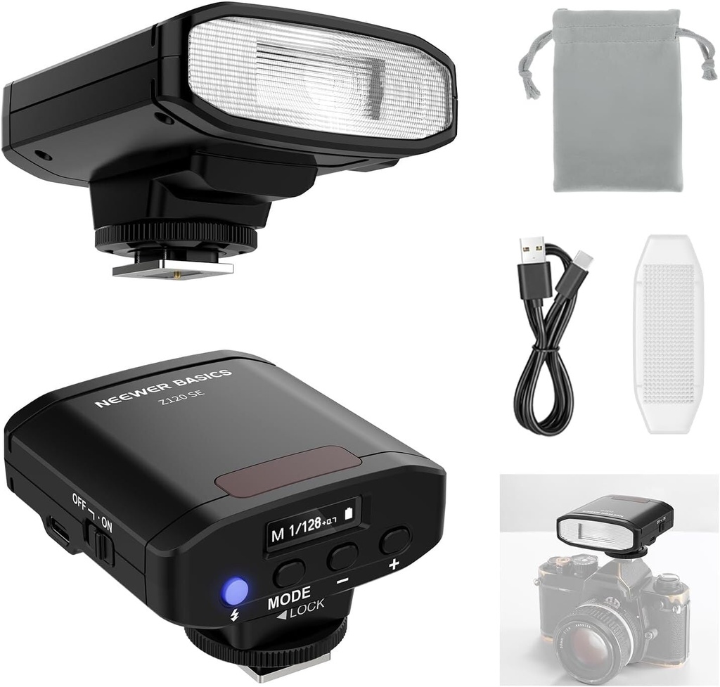 [NWR-Z120SE] NEEWER BASICS Z120 SE Mini Kamera Flaş