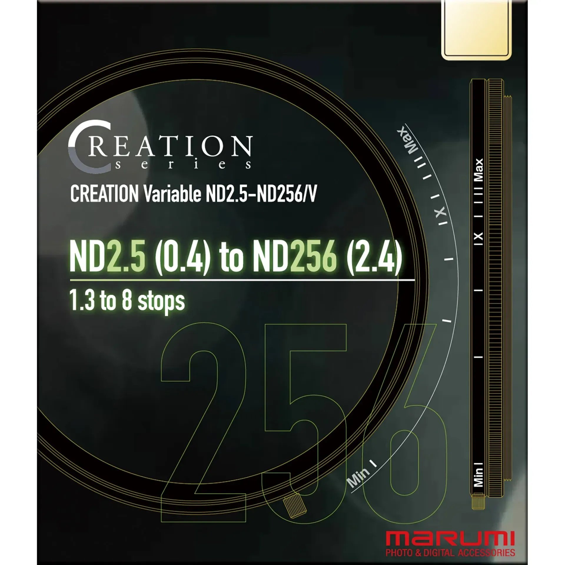 [CRE-VND256V-77] Marumi CREATION Variable ND2.5-ND256/V 77 mm