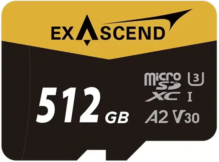 [EX512GUSDU1-AD] Exascend Catalyst microSD V30, A2 512GB, w/ adapter - 175MB/S Read -150MB/S Write