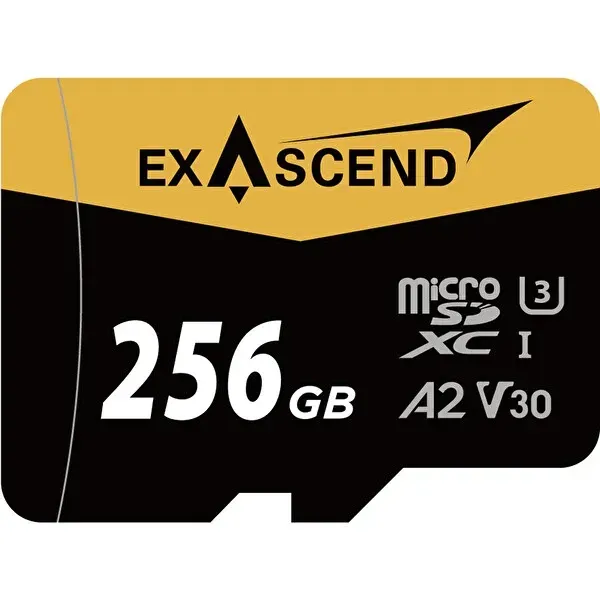 [EX256GUSDU1-AD] Exascend Catalyst microSD V30, A2 256GB, w/ adapter - 175MB/S Read -150MB/S Write