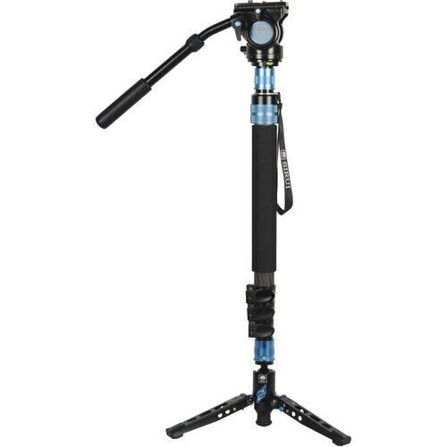 [P-424FS+VH-10] Sirui P-424FS+VH-10 Karbon Fiber Video Monopod Kiti