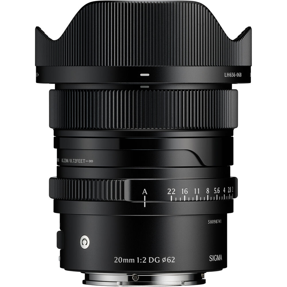 [49B969] SIGMA 20mm f/2 DG Contemporary Lens Black (L Mount)