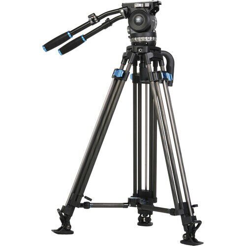 [SQ100+VHS18] Sirui SQ100+VHS18 Profesyonel Karbon Fiber Video Tripod Kiti