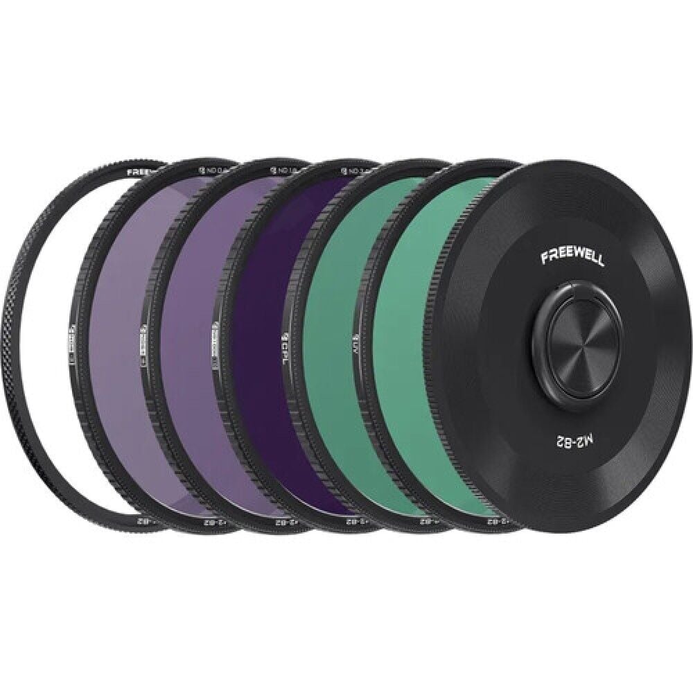 [FW-77M2-5PACK] Freewell M2 MAGNETIC QUICK SWAP 5-PACK FILTER ND8, ND64, ND1000, CPL, AND UV 77MM
