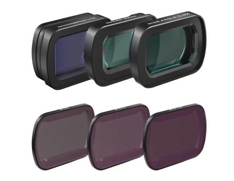 [FW-OP3-CLWND] Freewell DJI OSMO POCKET 3 - LENS & ND FILTERS KIT MACRO, WIDE-ANGLE ANAMORPHIC LENSES & ND8/32/128 FILTERS