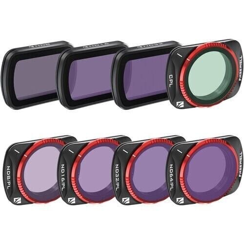 [FW-OP3-ALD] Freewell DJI OSMO POCKET 3 - ALL DAY - 8PACK ND8, ND16, ND32, CPL ND8/PL, ND16/PL, ND32/PL, AND ND64/PL