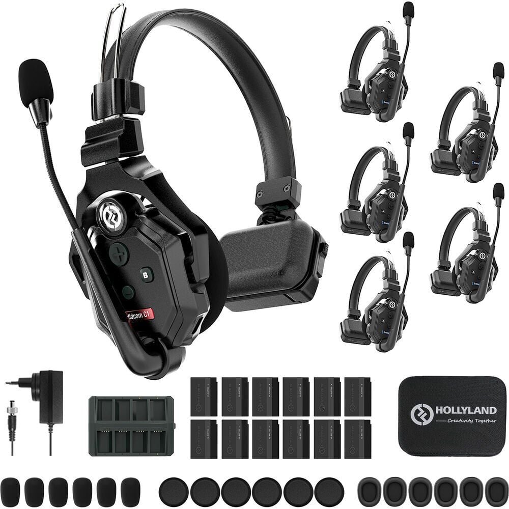 [HL-Solidcom C1-6S] Hollyland Solidcom C1-6S Kablosuz Intercom Sistemi (6 Kullanıcı)