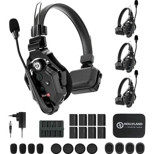 [HL-Solidcom C1-4S] Hollyland Solidcom C1-4S Kablosuz Intercom Sistemi (4 Kullanıcı)