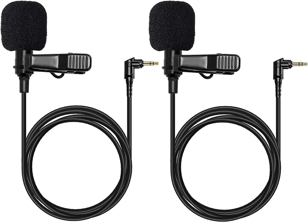 [HL-OLM02] Hollyland HL-OLM02 Omnidirectional Lavalier Microphone Set (2-Pack, Black)