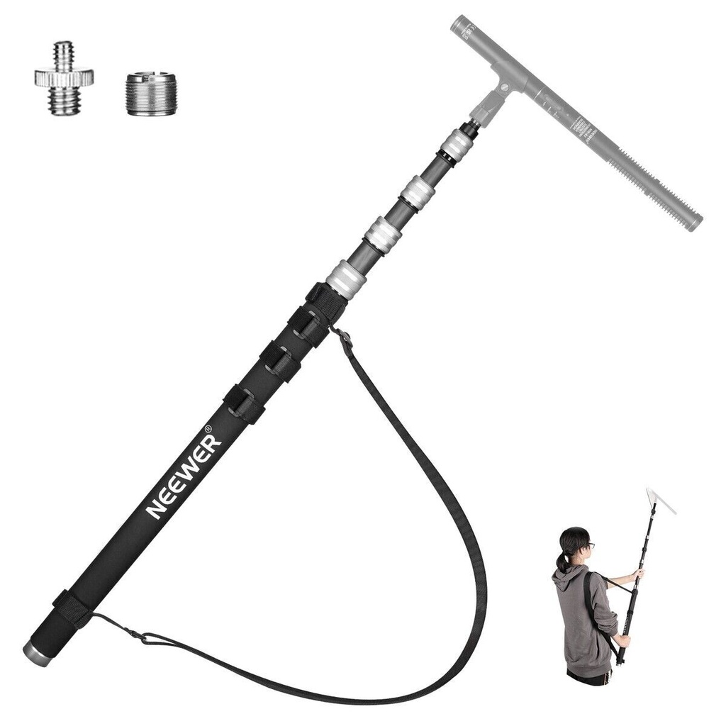 [MS300C] Neewer MS300C Mikrofon için Karbon Boom Kolu 300cm Gri