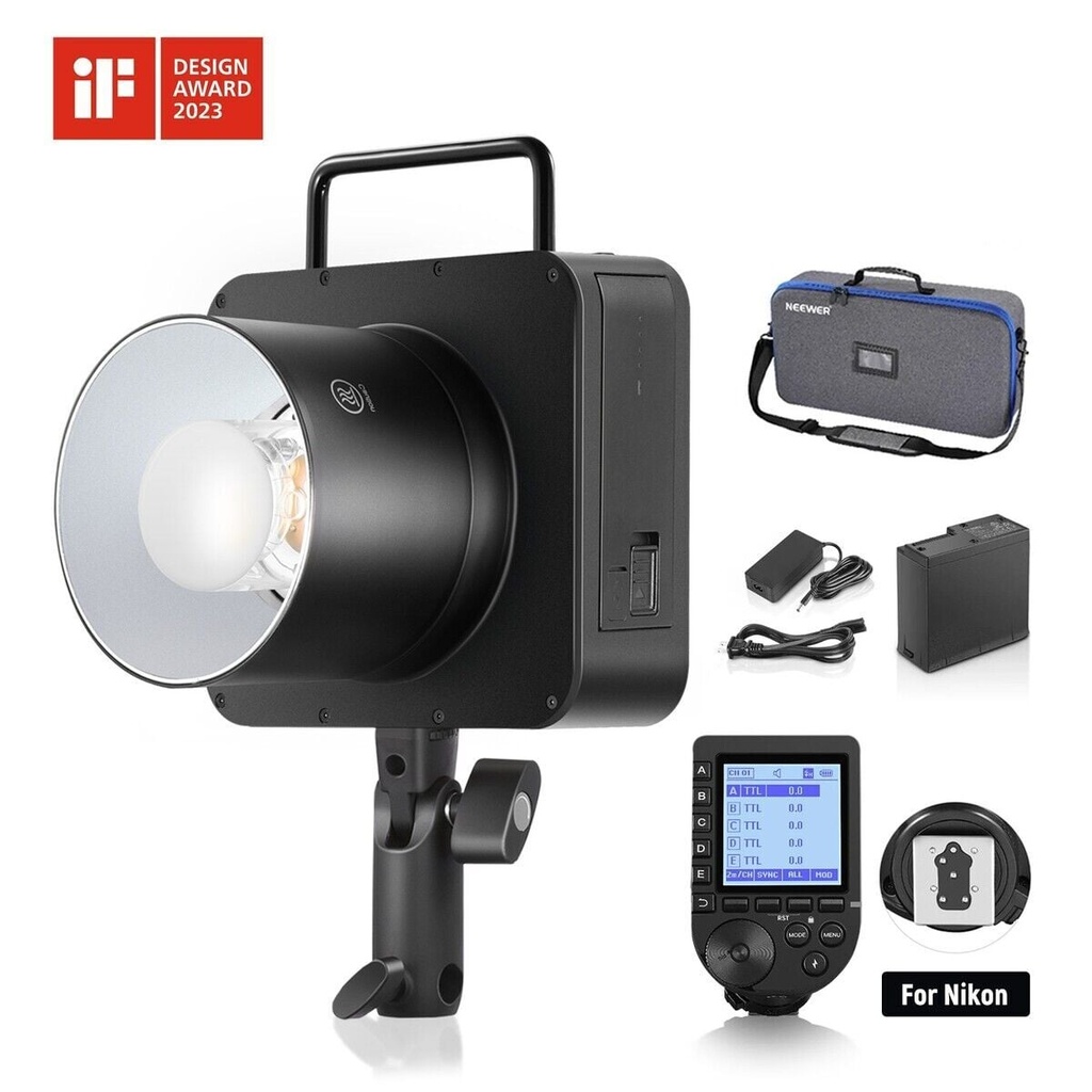 [Q4-CANON] Neewer Q4 400W Akülü Flaş + QPRO-C Tetikleyici
