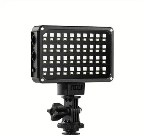 [RGB-7S] GVM 7S RGB Kamera Üstü Dahili Akülü Mobil Led Işık (12x8cm)