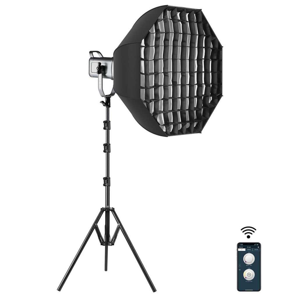 [PR150D-SET1] GVM PR150DBi-Color LED Video Işığı Ayaklı Softbox Set