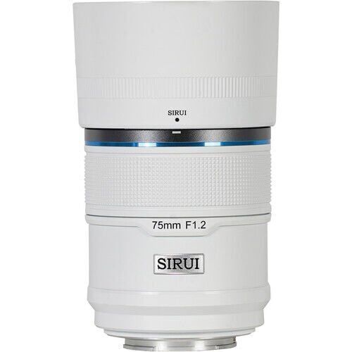 [75AS12E-W] Sirui Sniper 75mm F1.2 APS-C/S35 Auto-Focus Lens (E Mount, Beyaz)