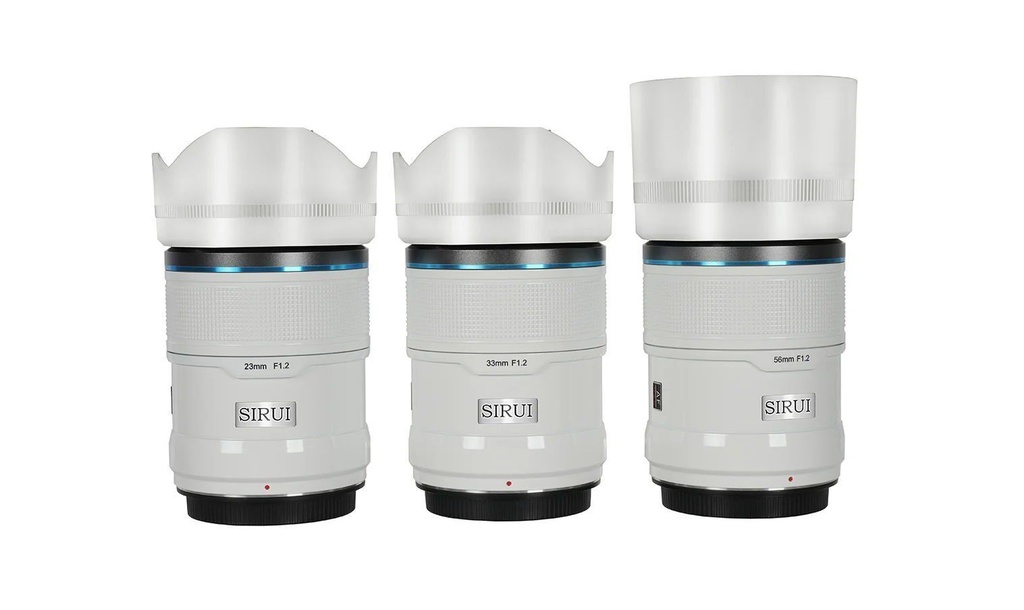 [AS-3S-XW] Sirui Sniper 23mm, 33mm & 56mm F1.2 Lens Kiti (X Mount, Beyaz)