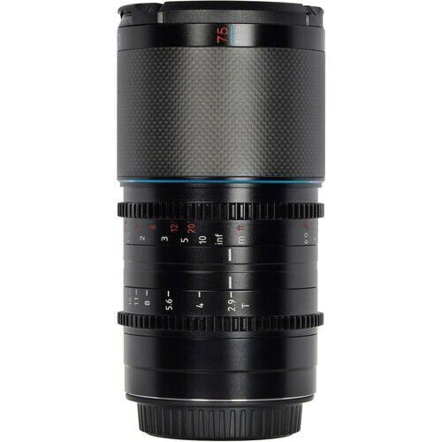 [Saturn E75B] Sirui Saturn 75mm T2.9 1.6x Full-Frame Karbon Fiber Anamorfik Lens (E Mount, Mavi Flare)