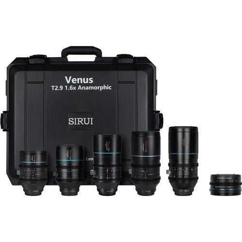[Venus 1.6x Full Set-E] Sirui Venus 1.6x Full-Frame Anamorfik 5'li Lens Kiti (E Mount)