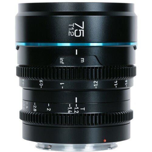[MS75E-B] Sirui Nightwalker 75mm T1.2 S35 Cine Lens (E Mount, Siyah)