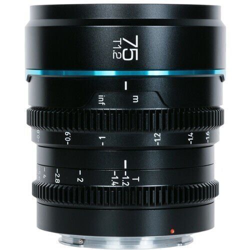 [MS75X-B] Sirui Nightwalker 75mm T1.2 S35 Cine Lens (X Mount, Siyah)