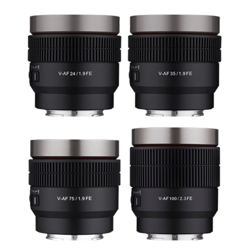 [ZWB7A8ZX6T] Samyang V-AF 24/35/75/100mm Lens Kiti (Lens Station Hediye)