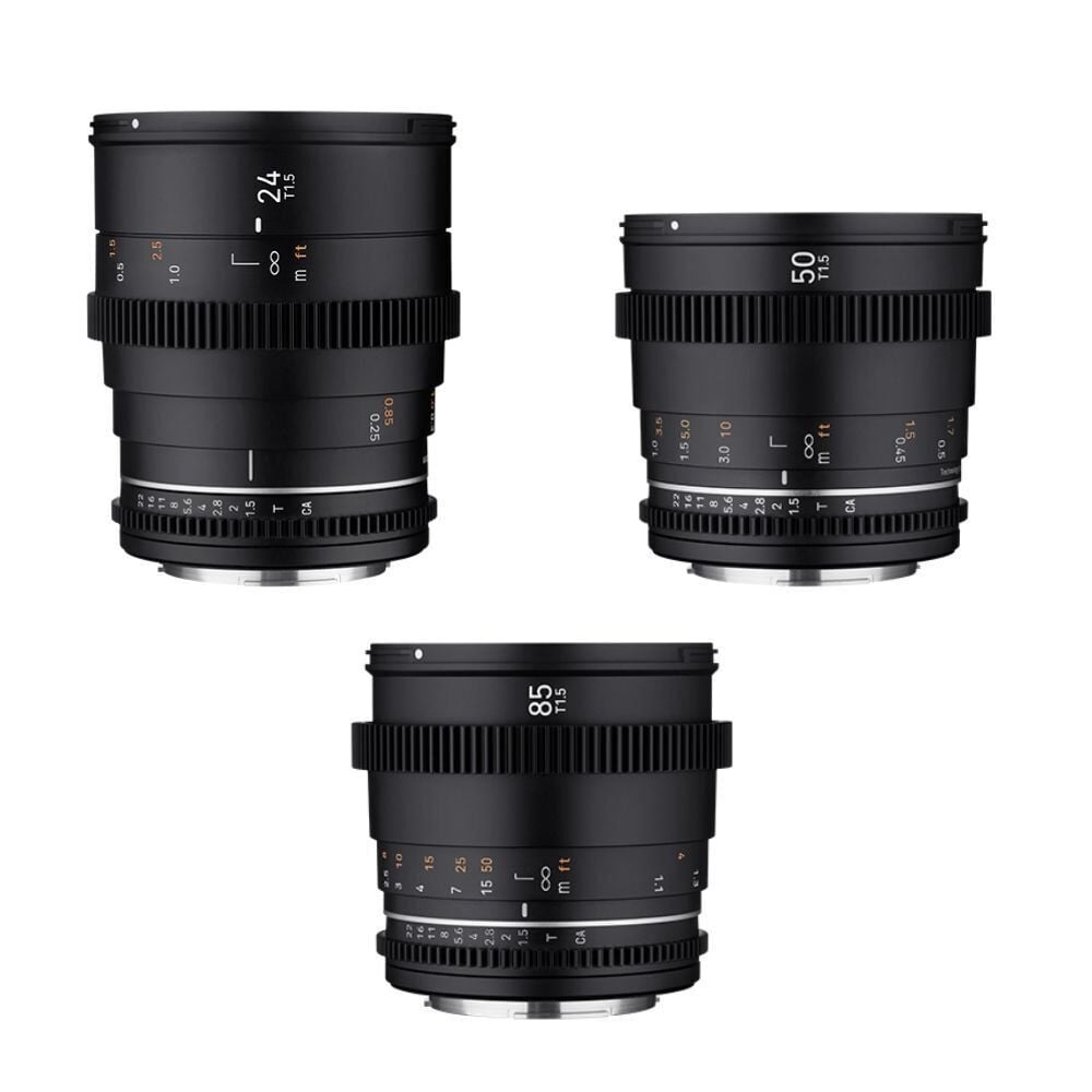 [YU5CNN443N] SAMYANG 24/50/85 VDSLR MK II 3'lü Sine Lens Seti (Sony E)