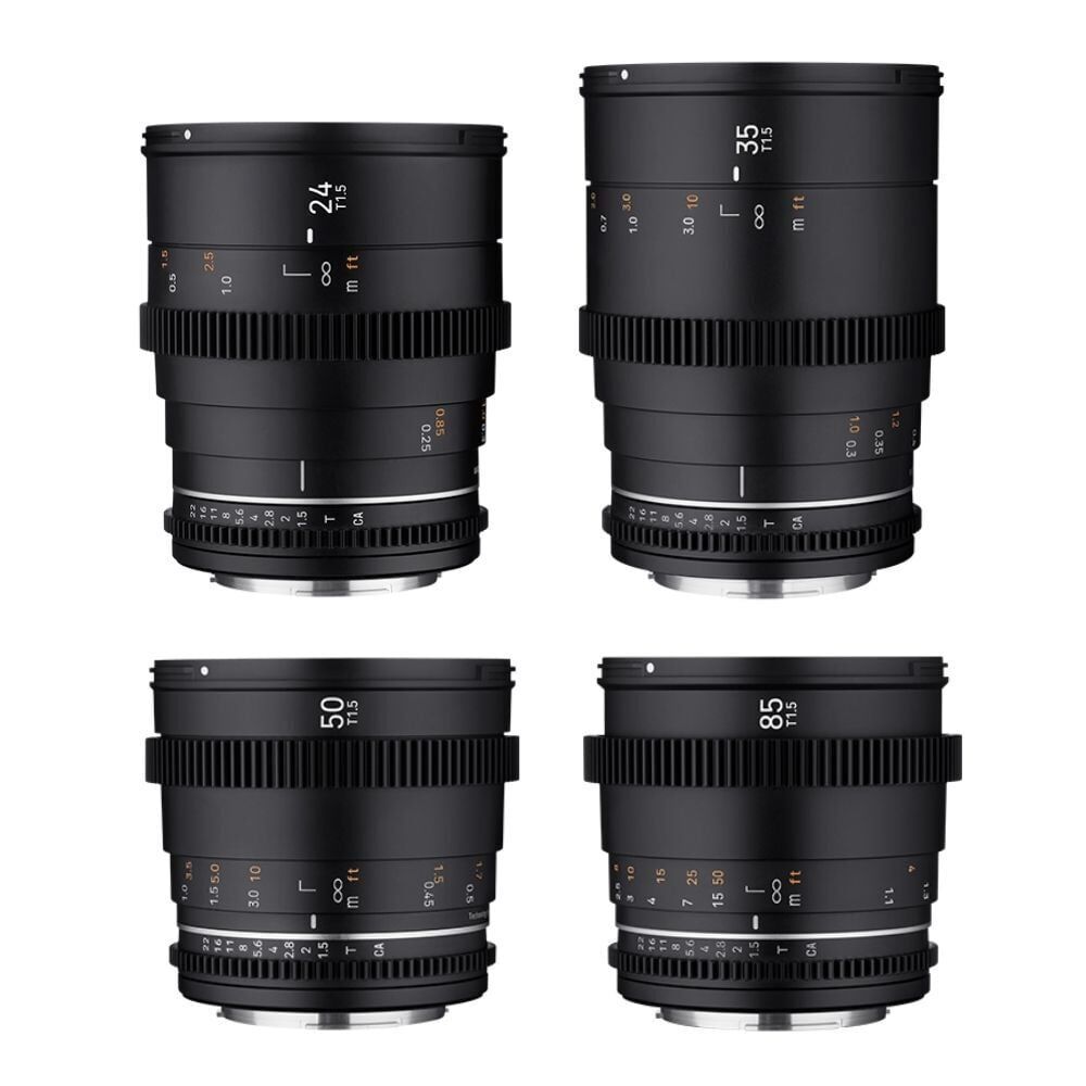 [L3WD8E7AMH] SAMYANG 24/35/50/85 VDSLR MK II 4'lü Sine Lens Seti (Sony E)