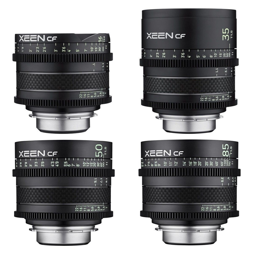 [Y9QGVATZ6V] XEEN CF 16, 35, 50, 85mm Cine 4'lü Set (Arri PL)