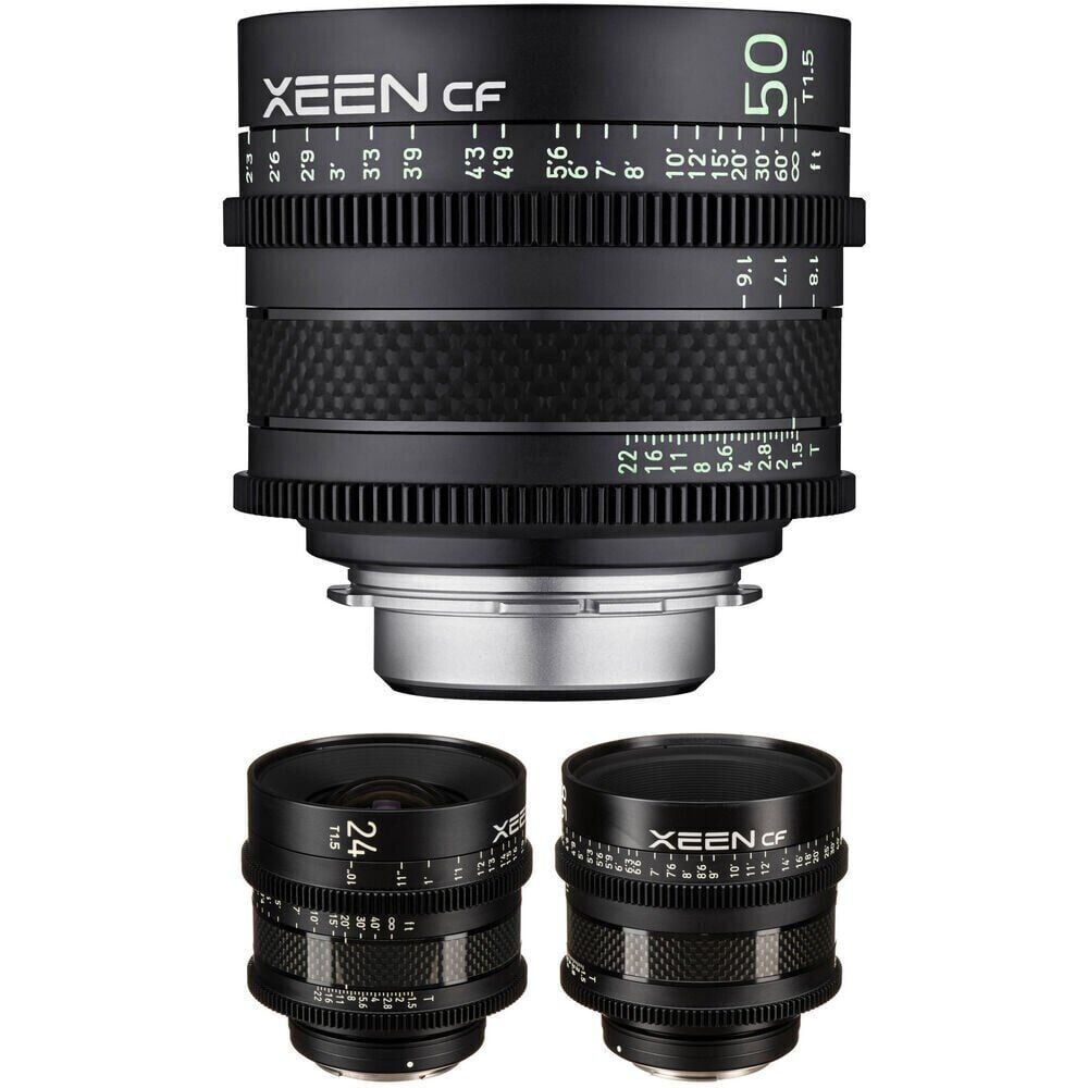 [7PHWSYWSAD] XEEN CF 24, 50, 85mm T1.5 Cine 3'lü Set (Arri PL)