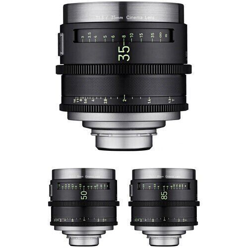 [LERW4CPU6P] XEEN MEISTER 35, 50, 85mm T1.3 Cine 3'lü Set (Arri PL)