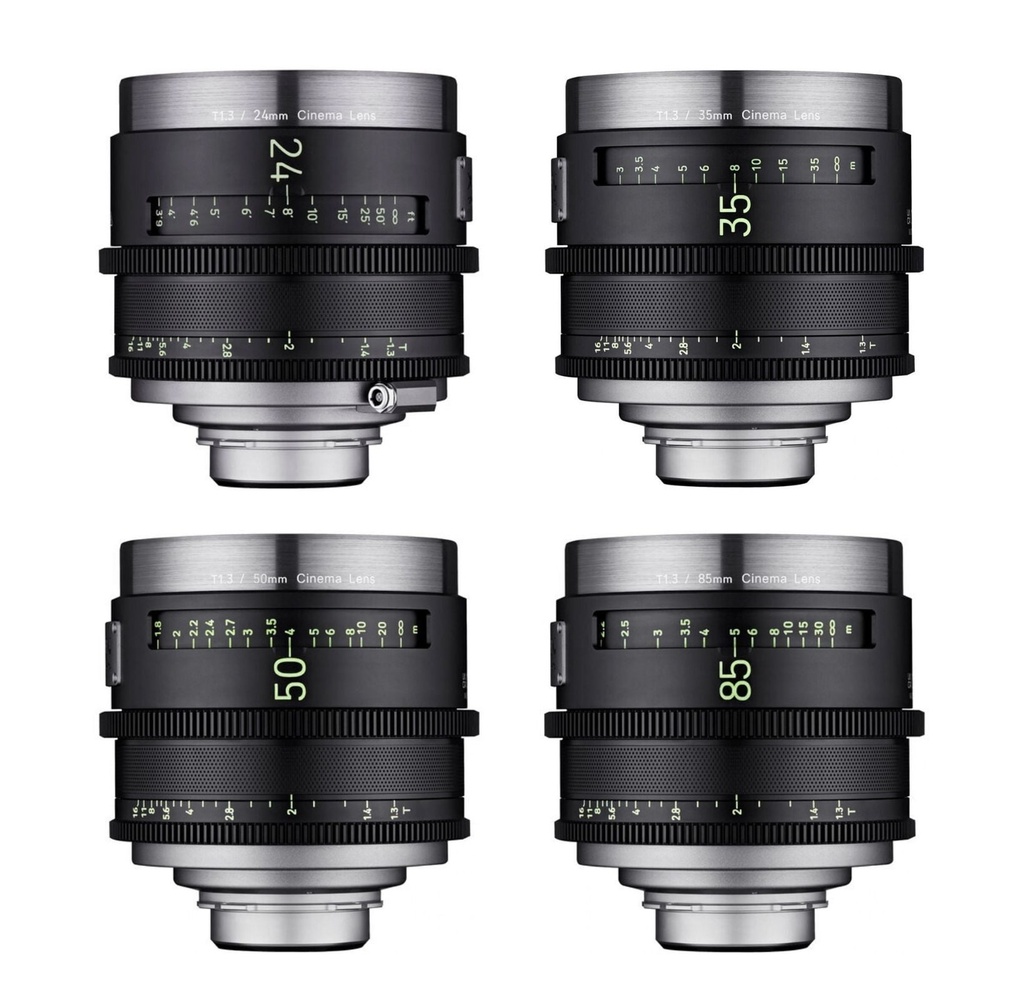 [UH4F4DDTPL] XEEN MEISTER 24, 35, 50, 85mm T1.3 Cine 4'lü Set (Arri PL)