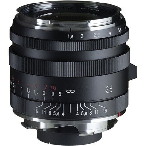 [BA381B] Voigtländer NOKTON 28mm F1.5 Vintage Line I (Mat Siyah) Leica M Mount Lens